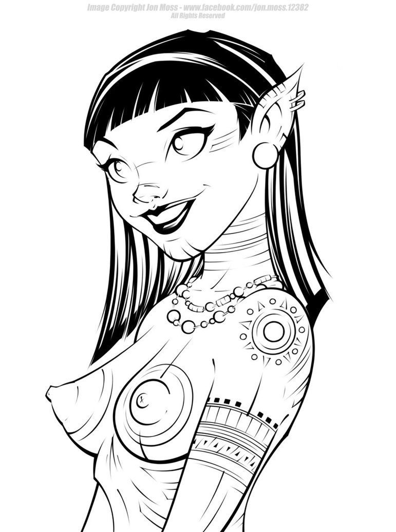 pornazzi:  Nayita - Inksart by Jon-Moss