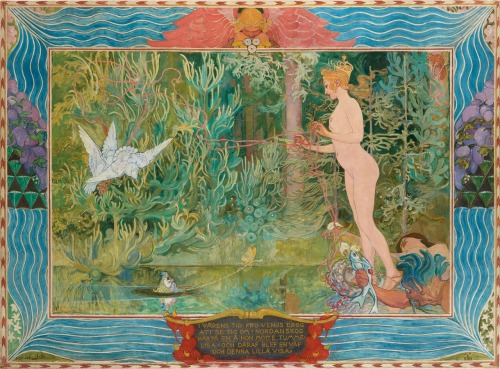 Venus och Tummelisa / Vénus and Tummelisa. 1904.Oil on Canvas.250 x 345 cm. ( 98.42 x 135.82 in.)Art