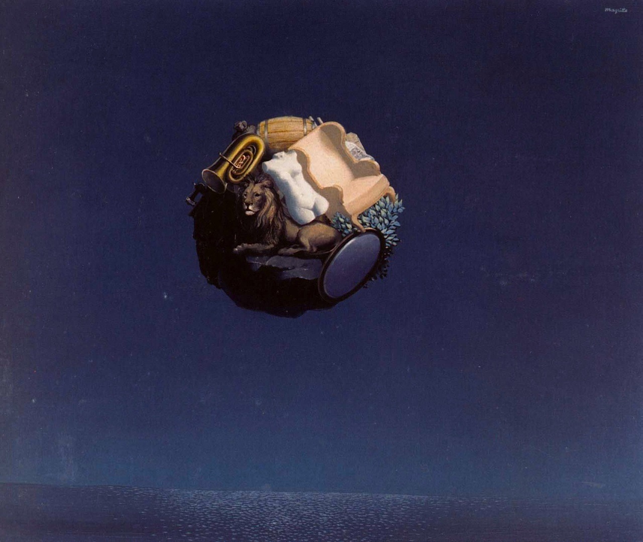 magictransistor:  René Magritte, The Traveler, 1937.