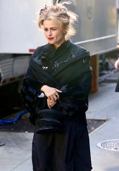 bonhamxcarter:  Helena Bonham Carter is seen filming on the set of ‘Ocean’s Eight’