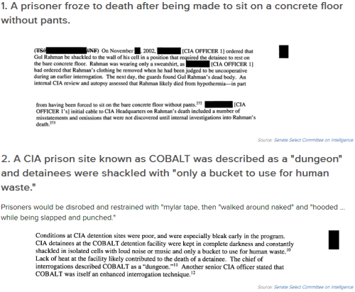 thinksquad: 16 Horrifying Excerpts From the Torture Report That the CIA Doesn’t Want You to Se