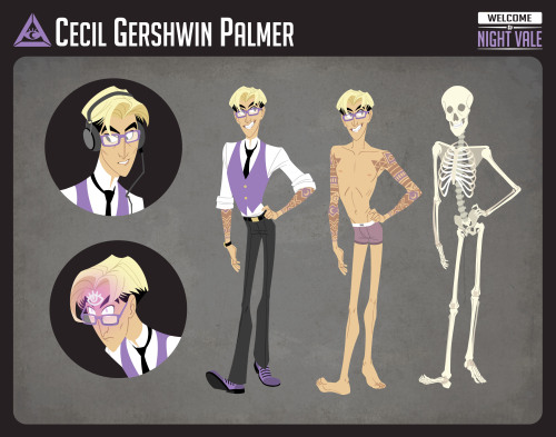 weatherweary:Playing around with some Night Vale concept work. Cecil is modeled after a few of my fa