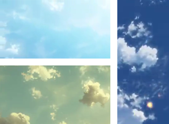 emmychan1:  bizarre-doll:  Shingeki no Kyojin + sky  jesus fuck I thought these were real clouds 