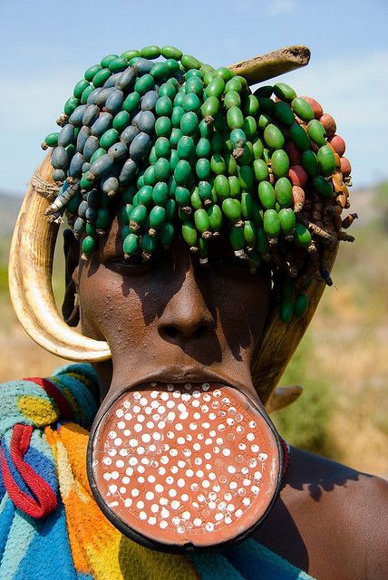Mursi tribe, Omo River Valley, Ethiopia (Click to enlarge)