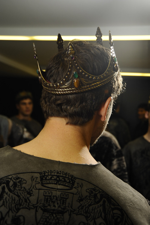 money-in-veins: Dolce &amp; Gabbana F/W 2014 - Backstage