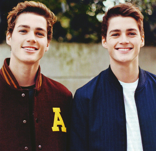 finnthebettertwin:  Jack and Finn Harries photographed for Miss Vogue