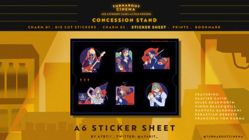 CONCESSIONS STAND For fans of the prosecutors, we have just the item for you! A wonderful A6 sticker