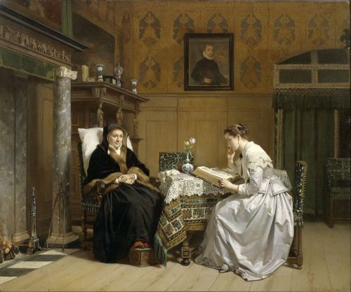 femme-de-lettres: Large (Rijksmuseum)Hendrik Jacobus Scholten painted Sunday Morning sometime betwee