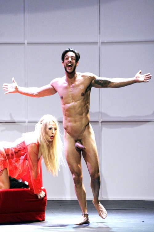 famousmaleexposed:  Joaquin Ferreira big hard cock in theater play “23 centimetros”Follow me for more Naked Male Celebs!http://famousmaleexposed.tumblr.com/