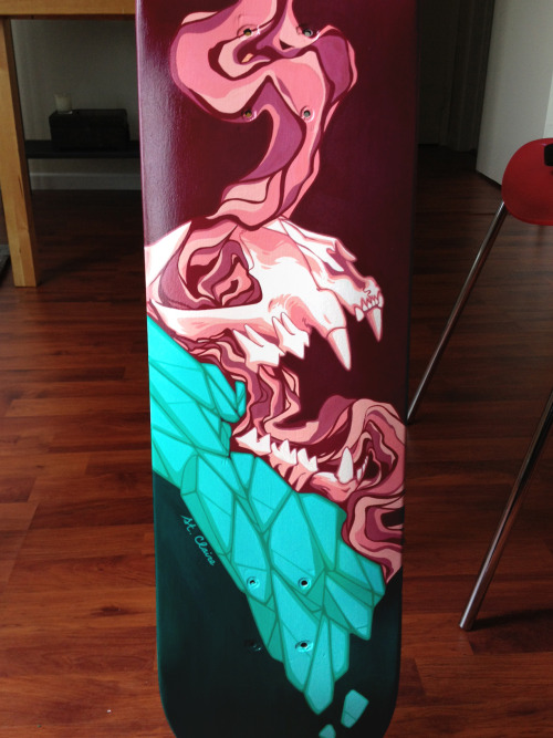 tfail:And done! My board for the Surf &amp; Skate charity art auction taking place at the Robert Ber