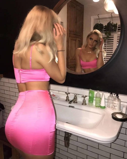 Tight, short, pink. Perfect.