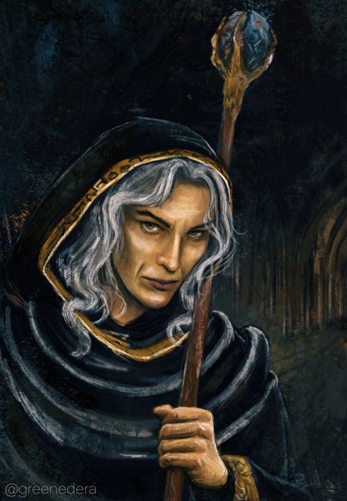 Raistlin Majere from Dragonlance - a new portrait, inspired to that scene in Neraka, in Dragons of S