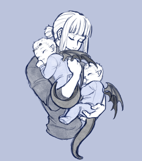 Lately I’ve Been Thinking Of A Little Mpreg AU For Mallerook So I’ve Been Doodling For It Between