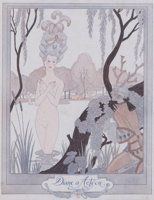 moika-palace: &ldquo;La Mythologie Galante&rdquo;, Georges Barbier, 1915.