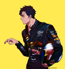 jchungssy02: Gangsta nicolas in racing suit. source: jchung 