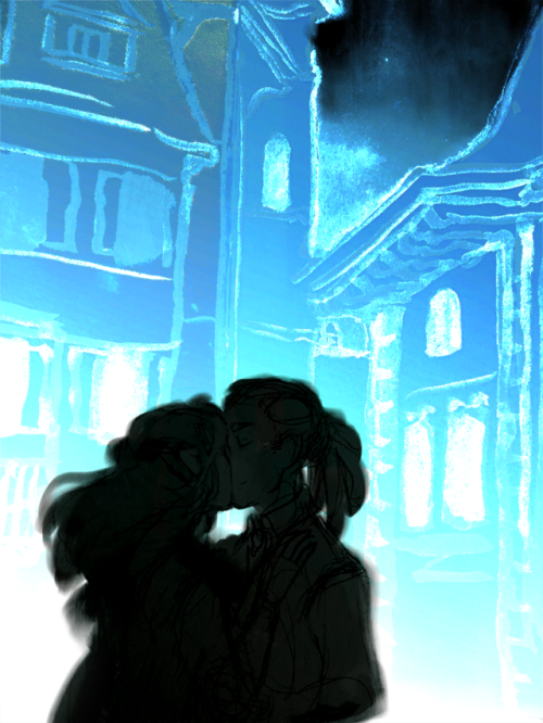 zroem:The world is ending, but you’re here.Three quick sketches I did for Story and Song.