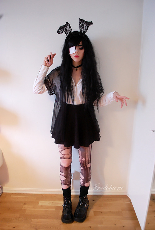 irodohieru:  Tried something completely new today. Ended up skipping the tights because