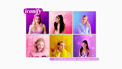 iconofy: 31 SCREAM QUEENS (s01e01-02) dashboard icons  • 100x100  • like/reblog if you use