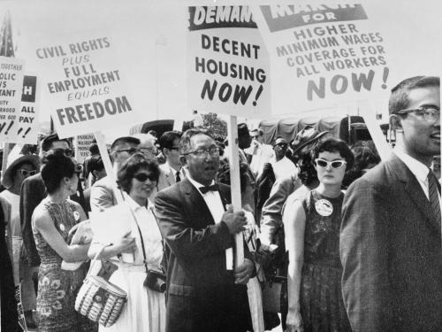 Too good not to share: Japanese American Citizens League members at the 1963 March on Washington.(If
