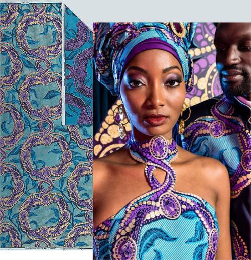 Vlisco, spring 2019, inspired by Congolese bridal wear