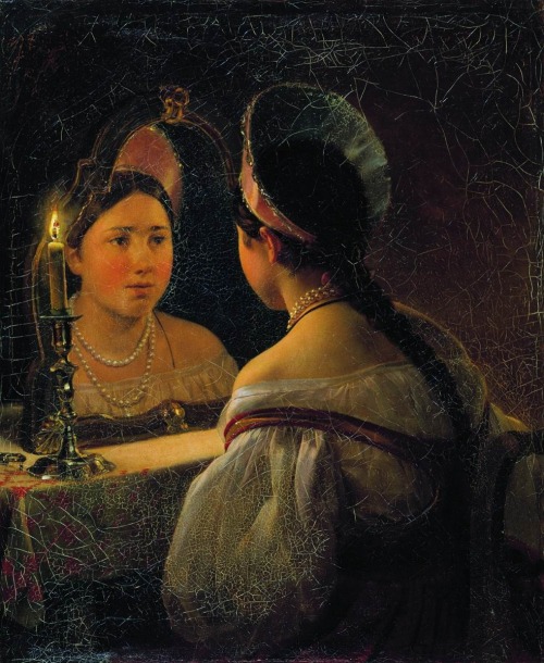 russian-style:Karl Bryullov - Svetlana Guessing on her Future, 1836 “Svetlana” was a Rom