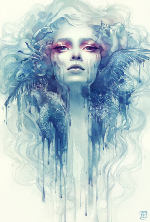 asylum-art-2:   Anna Dittmann: Etheral Portraits  Anna Dittmann aka Escume  is a