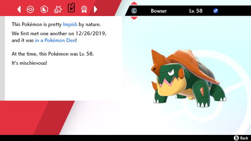 Heres Bowser, My Second Shiny Of The Day! Definitely One Of My Favorite Color Changes.