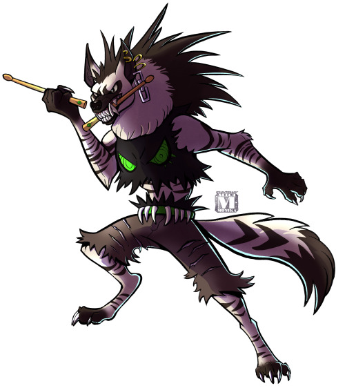 &hellip;And last but certainly not least Clippers the drummer! He’s an aardwolf, not exact