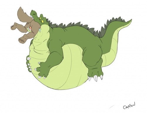 dragon-noms: Stuffed gator - by canson