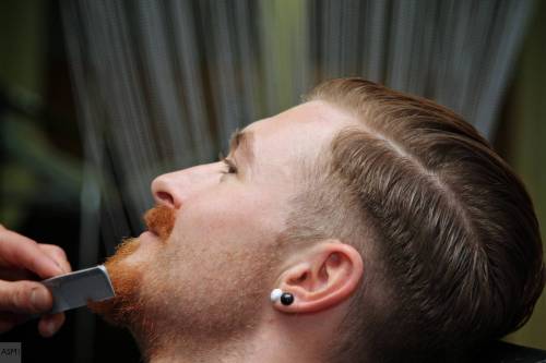 ScotStreetStyle at the launch of the Murdock London pop-up Shave Bar, supporting Movember, at Harvey