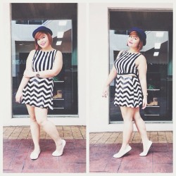 monicareyeah:  Disturb the peace. 🏁 #ootd #ootn #fat #fatshion #plussize #bodylove #bodyacceptance #bowler #hat #cropped #top #skater #skirt #forever21 #loafers #cottonon #erzullie #calves #sunday #fashion #snapseed #vsco #vscocam #vscogood 