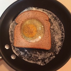 Egg in a hole! Breakfast @thepioneerwoman style.