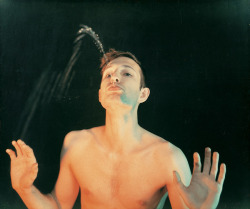 artistandstudio:  Bruce Nauman, Self Portrait as a Fountain, 1966–67. Whitney Museum.  © 2009 Bruce Nauman / Artists Rights Society (ARS), New York 