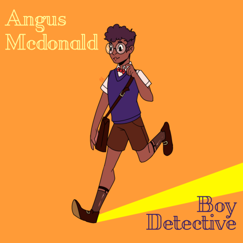 taz-ids: frse-art: Day 10 - Angus Mcdonald The goodest boy!! [ID] A full color drawing of Angus McDo