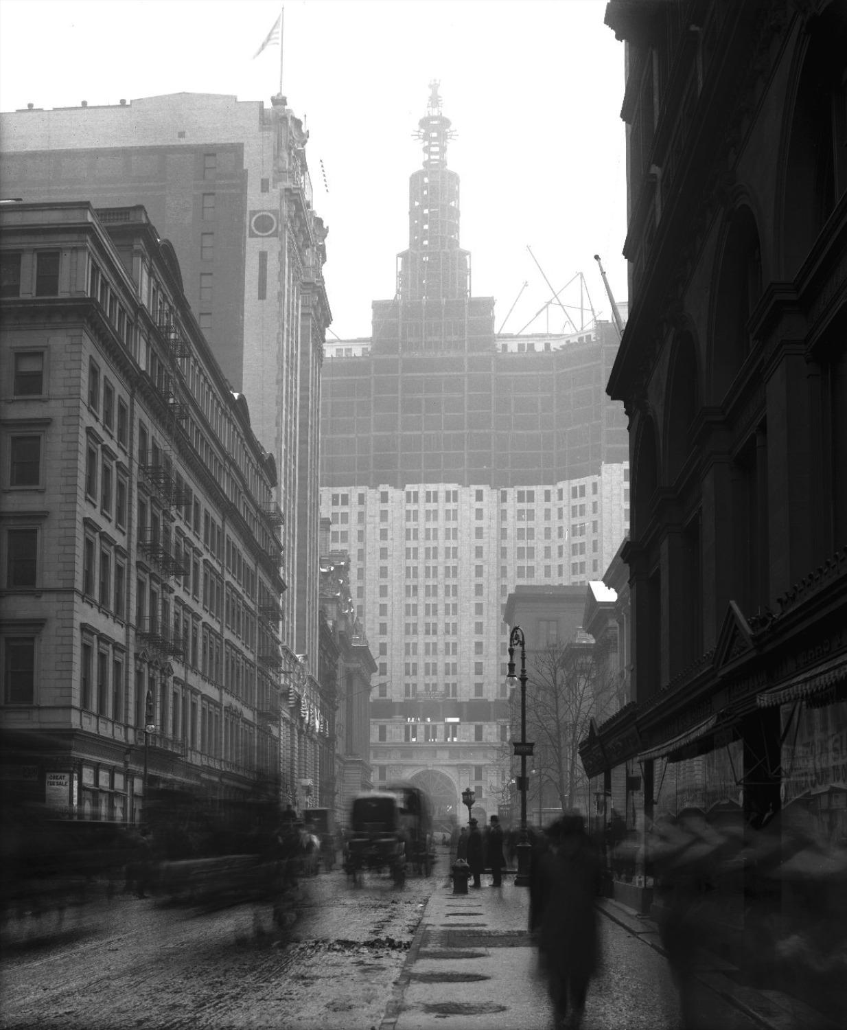 The Municipal Building under construction in 1912, New York City