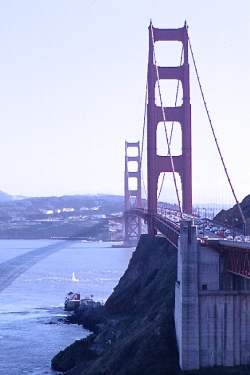 Golden Gate Bridge, Looking Toward San Francisco From Marin County, California, 1968.