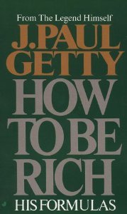 How to Be Rich is very easy to read. Written as a series of essays for Playboymagazine, it feels like a casual conversation with a very rich friend.
“Although there are no sure-fire formulas for achieving success in business,” Getty says, “there are...