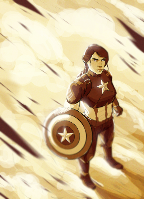 romans-art:Whenever I should be working on another project, Cap!Peggy kicks down my door and demands