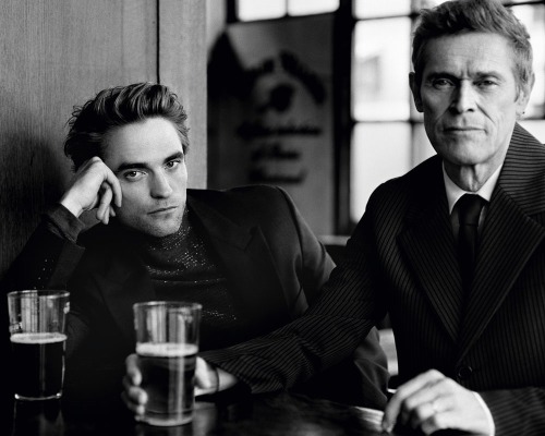 artfulfashion:Willem Dafoe and Robert Pattinson