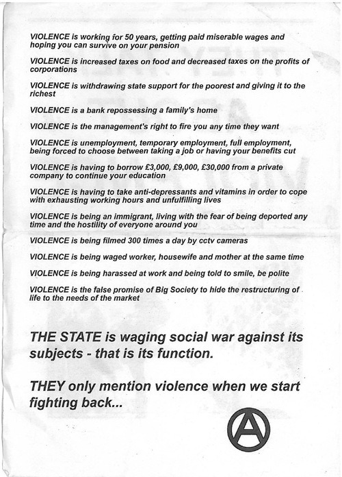 resistanceshows: Capitalism is institutionalised violence. 