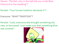 badficniverse:  From the fanfic “You could’ve just brought Lapis”