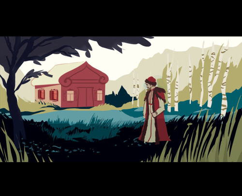 catchkat:Panels from my “Scarlet Flower” color script. These are some of the important moments in 