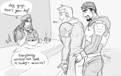 overdrugs-mayhem: Won’t somebody please think of the salad????An average day in the Overwatch’s Captain refectory 👌👀 Inspired by [this] nsfw post ahah