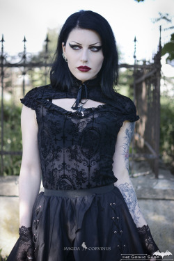 gothicandamazing:  Model, styling, photo: Magda CorvinusAssistant C. IoanOutfit: The Gothic ShopWelcome to Gothic and Amazing |www.gothicandamazing.com  