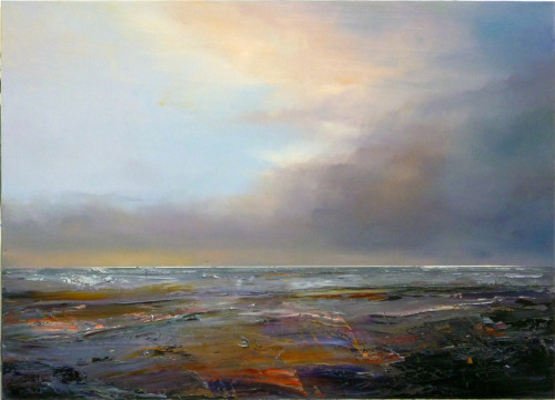 Geoff Dyer (Tasmanian, b. 1947, Hobart, Tasmania) - Ocean Beach 2014   Paintings: Oil on Linen 