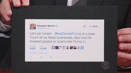 profeminist:  sandandglass:  The Late Show, March 30, 2016  U.S. READERS, REGISTER