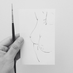 ismaelguerrier: Anatomical Drawing  (Ink on paper) Instagram: ismael.guerrier.art 