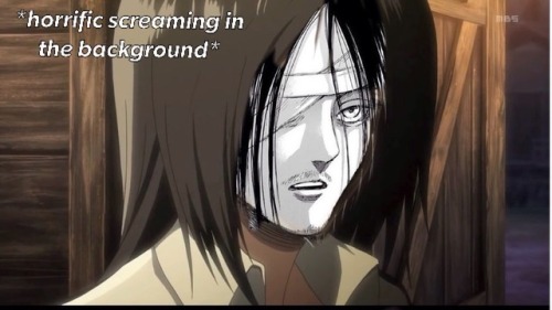 willow-mariah:I couldn’t sleep last night and was staying up super late. Then I thought about Jean mistaking Mikasa for Eren after I saw Eren’s long hair in chapter 97. I then cracked myself up imagining Jean in season 1 and thinking of photoshopping