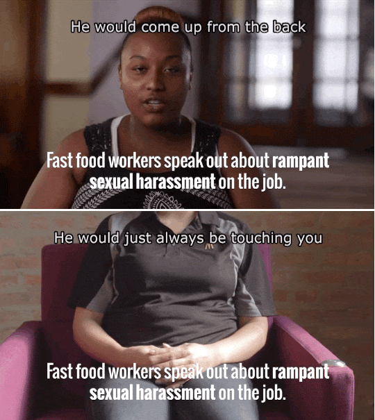 jamaicanblackcastoroil:  refinery29:  McDonald’s workers are protesting across