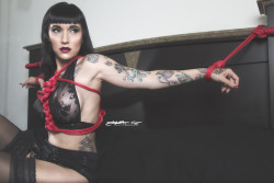 ropebondagebyahab:  Model MUAH: ‘MissSammieLyn’Photographer: Joseph C.G. PhotographyRope: Rope Bondage By Ahab  